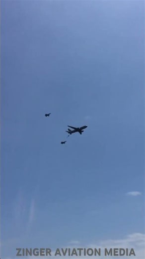 KC-46 & F-16s #atlanticcity #ac #airshow #aviation #viralvideo #shorts #trends #beach #refuel #f16