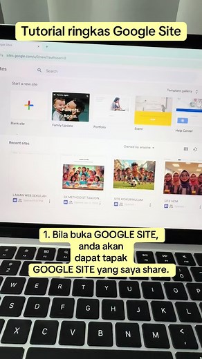 Tutorial Ringkas Cara Membuat Google Site