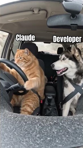 Developers in 2026 be like! #memes #cat #dog #ai #development