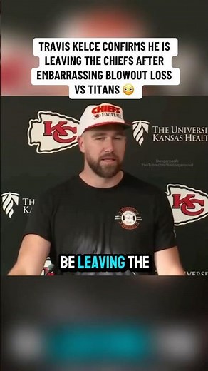 “I am leaving Kansas City” - Travis Kelce Postgame Interview - Chiefs vs Titans