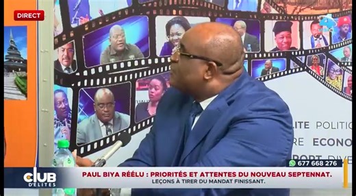 #Débat ⭕️DIRECT - CLUB D'ÉLITES - 02/11/2025 THÈME : PAUL BIYA RÉÉLU : PRIORITÉS ET ATTENTES DU NOUVEAU SEPTENNAT. *Leçons à tirer du mandat finissant. INVITÉS: 1- Auguste ESSOMBA ASSE / Président National de l'OJRDPC ; 2- Blanche ETOCK EWANE / Fondatrice et rédactrice en chef du magazine international DARKSKIN RÉVOLUTION ; 3- Me AMUNGWA TANYI NICO / Avocat au barreau du Cameroun, Commission des droits de l'homme ; 4- Dr Hugues François ONANA / Journaliste Émérite et Écrivain ; 5- Pr Pascal MESS