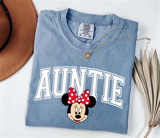 Disney Aunt Shirt, Minnie Mouse Aunt Sweatshirt Tshirt, Disney Vacation Outfit for Aunts, Cute Disney Aunt Gift - Etsy