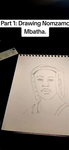 Drawing Queen Nandi from Shaka Ilembe