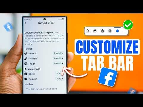 99% of Android Users Don't Know You Can Customize the Facebook Tab Bar!