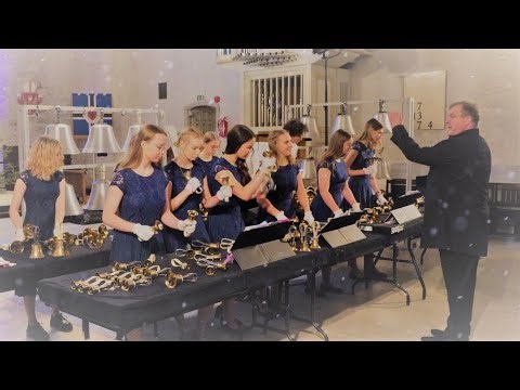 Arsis handbell ensemble playing Carol of the Bells