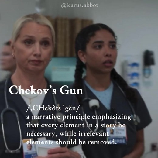Chekhov’s gun and its million of bullets within the pitt. I love how well written this show is omg #thepitt #thepitthbo #chekhovsgun #thepittseason2 #fyp