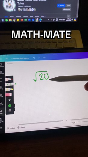 Simplifying radicals! #learnontiktok #mathtutor #math #tutorial #fyp