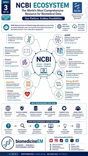 The NCBI Ecosystem #NCBI #blastn #pubmed #GEOdatasets #biomedicineEM