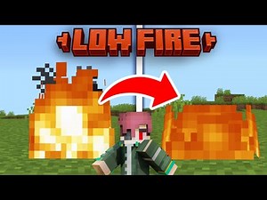 Low Fire Texture Pack for Minecraft PE 1.26+ 🔥 | Clear View PvP