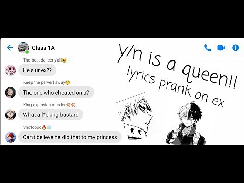 BNHA / MHA | Lyrics prank - SALT by Ava Max | kinda bakugou x y/n x todoroki | WITH Y/N'S EX!!