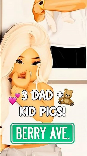 Dad + Kid Cute PICTURES For You In Berry Ave! CODES & IDS! 🫶💙 #berryave #berryavenue #roblox