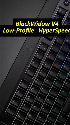 This low-profile gaming keyboard is also great for everyday use. │Razer BlackWidow V4 Low-Profile