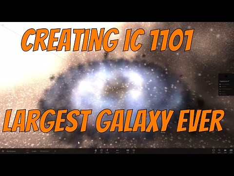 Creating The Largest Galaxy IC 1101 in Universe Sandbox²