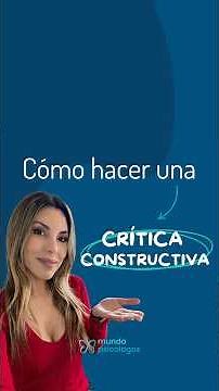 ¿Cómo hacer una crítica constructiva? ¡Te contamos! 🙌🏻