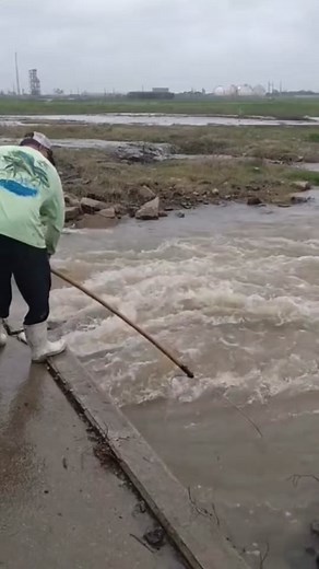 Water Cleanup Efforts by Flooded River