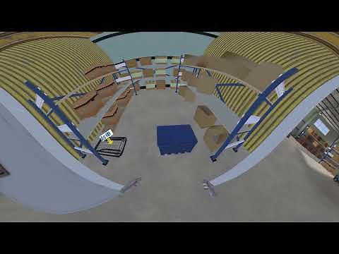 【VRを用いた安全衛生教育教材】シナリオA（転倒）「荷物で視界不良になり転倒」＜パノラマ動画＞