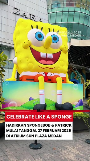 Event Spongebob di SUN Plaza Medan 2025