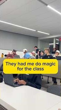 Doing Magic Tricks For a Law School Class
