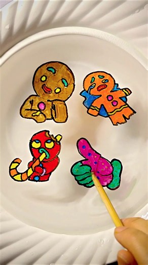 Like so Gingerbread can escape the cookie jar | omggshorts #shorts #floatingpen #tindin #art
