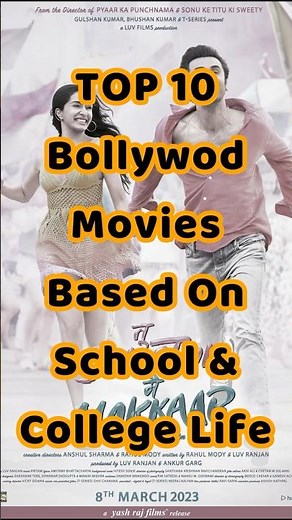 TOP 10 Bollywood Movies Based On School & College Life #bollywoodmovies #bollywooddance