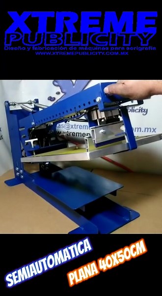 Maquina Semiautomatica Plana para Serigrafía