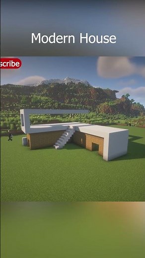 Building a Modern Minecraft House in 60 Seconds | Relaxing Short Build