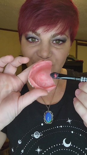 my new denture routine! give it a try and let me know what you think #dentures #denturegang #morningroutine #denturejourney #fixodentpowder #fixodentplus #denturesin30s