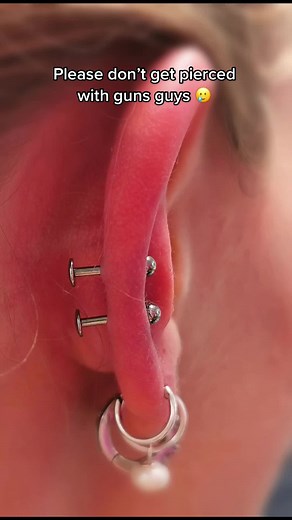 The horror we have seen from piercing guns🫣🫣🫣🫣🫣🫣 #pierced #piercing #london #uk #piercerlife #piercings #piercer