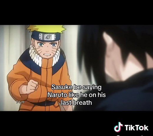 Bro always so passionate with his name😭 #naruto #sasuke #name #anime #manga