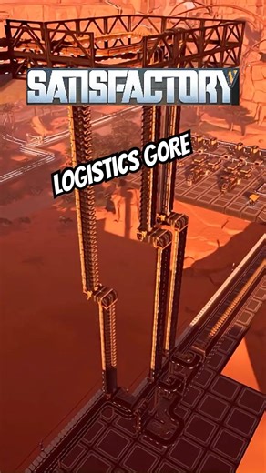 My Satisfactory Base Looks Amazing from the Front But Horrible from Behind #satisfactory #shorts