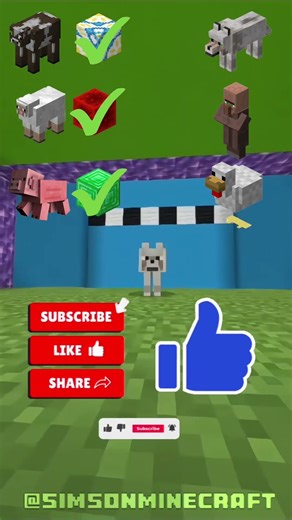 Up to down challenge 🌟🌟🌟#shorts #minecraft @SimsonMinecraft