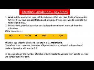 Revising Titration Calculations (GCSE Chemistry)