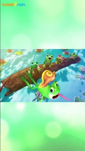 🐸Five Little Speckled Frogs | Dave and Ava Nursery Rhymes & Baby Songs | #Shorts Kids Songs 🐸
