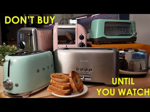 TOP 6 TOASTERS OF ALL TIME? Reviewing - Dualit Smeg Breville Dash CuisineArt & Sunbeam Vintage