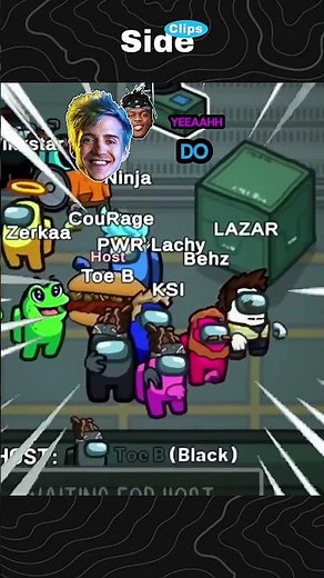 😂lazarbeam trolling ninja in amongus. #brainrot