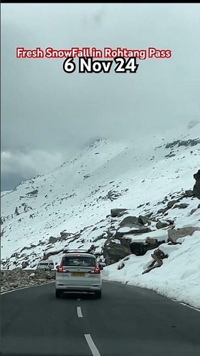 Manali to Rohtang Pass Live Snowfall Drive | Magical Snow in Himachal 🚗❄️
