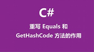C#重写Equals和GetHashCode方法的作用