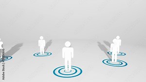 Human characters in dial interfaces