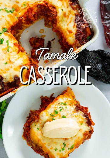 Easy Tamale Casserole (Tamal de Cazuela) 🔸Recipe Link: https://villacocina.com/tamale-casserole-recipe/ All the flavor of traditional tamales without the wrapping! This Tamale Casserole is layered with tender beef, rich red chile sauce, and moist masa — baked to perfection for a comforting, shareable dish everyone will love. #tamales #beef #casserole #mexicanfood #delicious