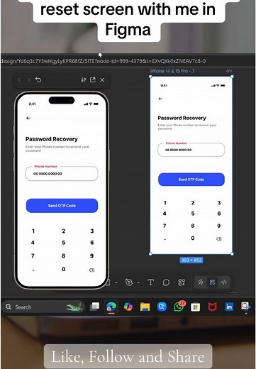 Create a Modern Password Reset Screen in Figma