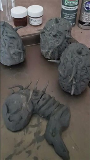 alien eggs in the works!!! new horror prop. #halloween #aliens