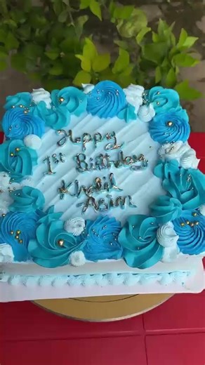 Home Made Cream Cake Square Three Pound Easy Recipe & Decoration Tutorial step by step #birthdaycake