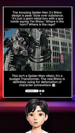 Rhino Looked More Like a Transformer Than a Villain #marvel #shorts