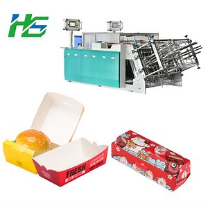 [Hot Item] Disposable Fast Food Packaging Cardboard Container Paper Packing Box Making Machine