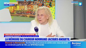 "C'est un honneur" Dominique Anquetil, veuve du champion cycliste Jacques Anquetil se réjouit du passage du Tour de France à Rouen ce 8 juillet | BFM Normandie
