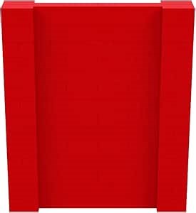 EverBlock 6’ x 7’ Wall Kit | Modular Building Blocks | Wall System for Building, Display & Structures | Room Divider & Partition | Easy to Connect & Reuse | Indoor & Outdoor Use | Red