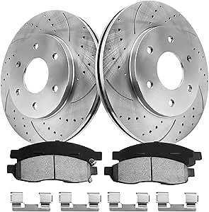 Anpulsero Automotive Replacement Front Brake Pads and Rotors Kit Compatible with Nissan TITAN 2005-2007, Armada 2005-2006, INFINITI QX56 2005-2006 Replacement 320mm?12.6in?S-31328 P-1183