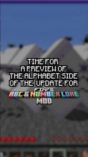 Fin’s ABC & Number Lore Mod - Update 1.1.0 Preview Part 2 #minecraft #alphabetlore #numberlore