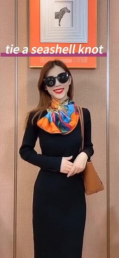 How to tie a seashell knot #learnontiktok #scarf #seashellknot #knot #bow #tiktok