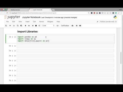 Data Analysis with Pandas and Python - 01 15 - Import Libraries into Jupyter Notebook